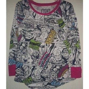 MARVEL LS Henley Top